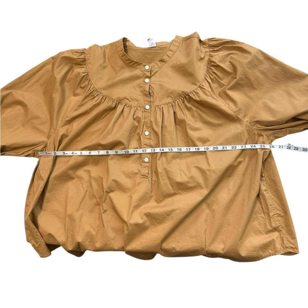 Old Navy Women's Brown Button-Up Blouse - Picture 9 of 9
